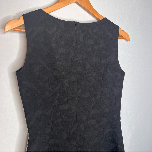 Floral Embroidered Black & White Sleeveless Dress. Size Small. - Picture 7 of 12